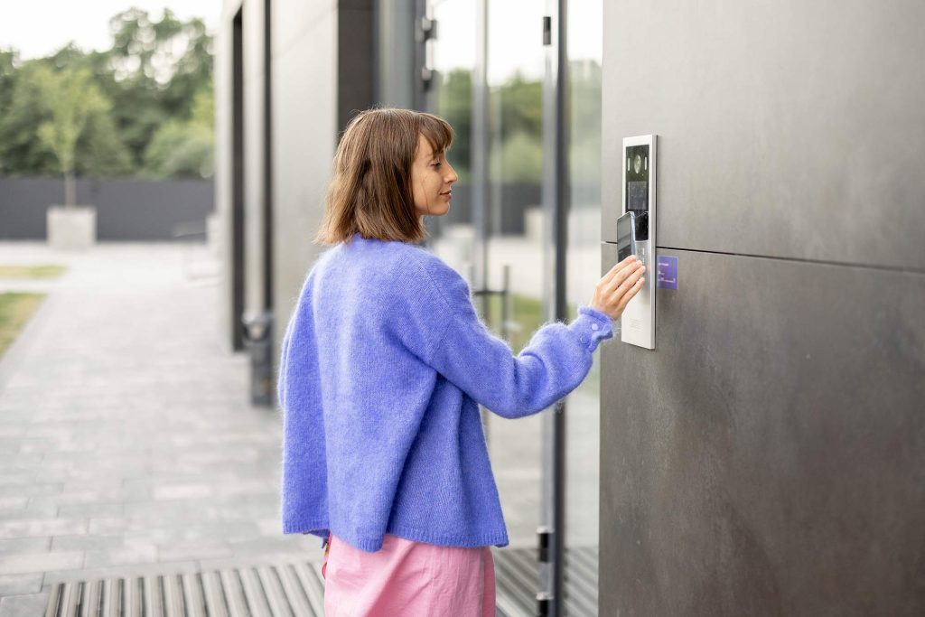 Apartment building access control installation